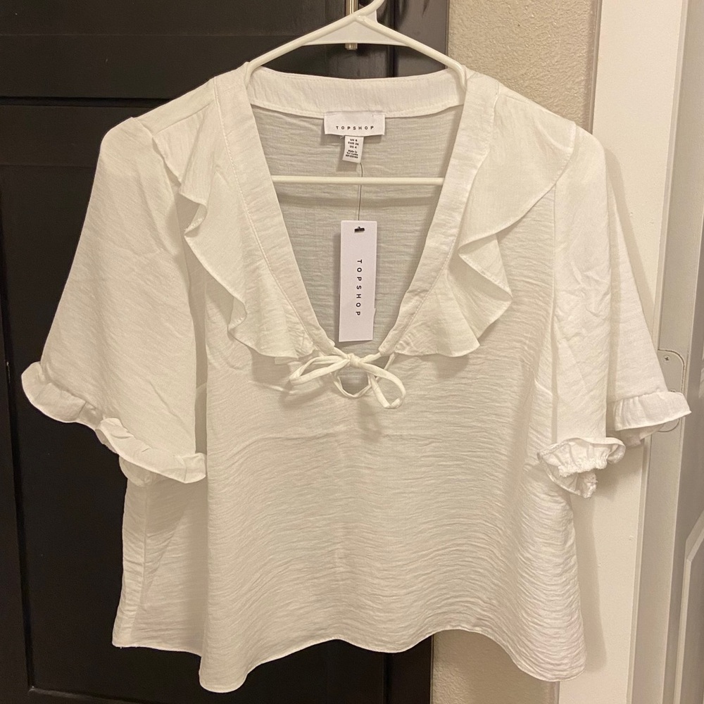 White Topshop blouse